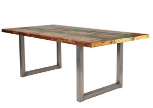 Tisch 160x85 cm, buntes Altholz