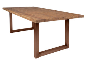 Tisch 220x100 cm, recyceltes Teak natur