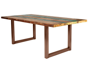 Tisch 200x100 cm, buntes Altholz