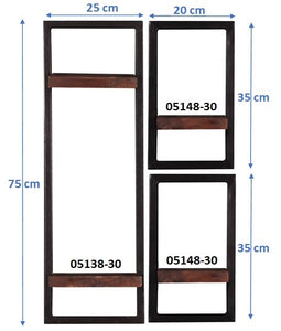 Wandregal-Set, 3-teilig