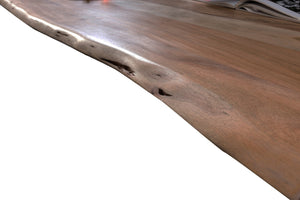 Tisch 120 x 80 cm, Platte 26 mm, nußbaumfarbig,
