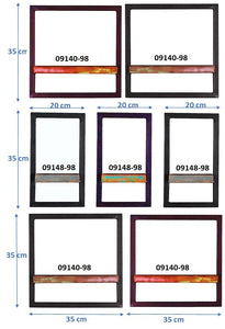 Wandregal-Set, 7-teilig